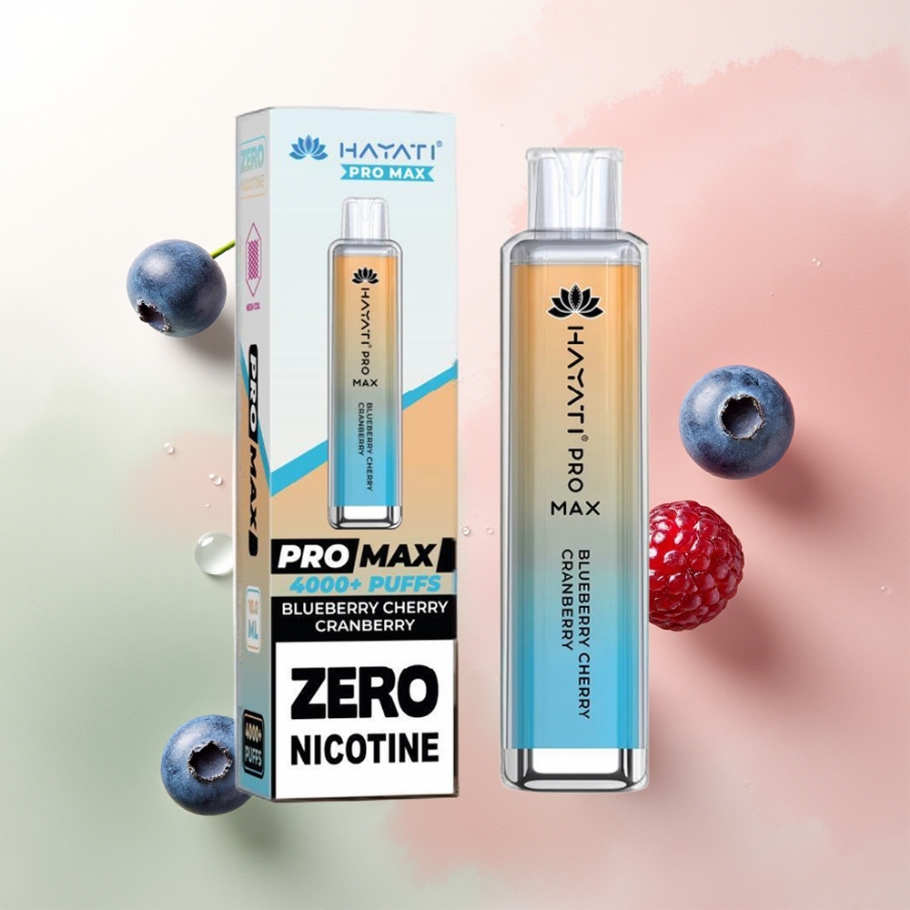Hayati Pro Max 4000 Puffs Blueberry Cherry Cranberry Dual Mesh Rechargeable