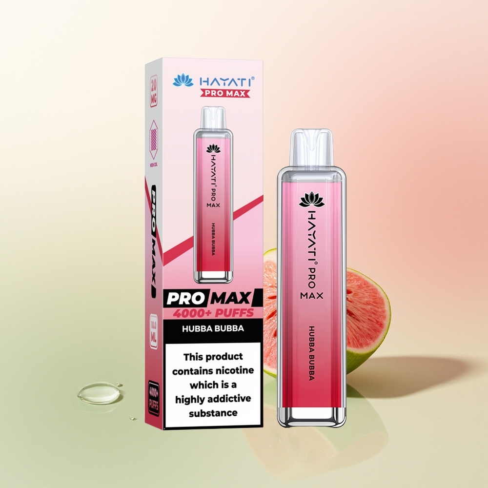 Hayati Pro Max 4000 Puffs Bubble Pro Max Dual Mesh 1400mAh Disposable Vape