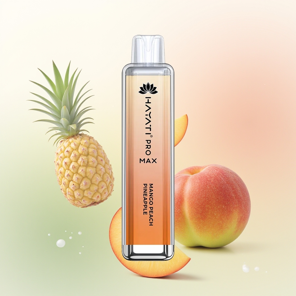 Hayati Pro Max 4000 Puffs Mango Peach Pineapple Rechargeable Dual Mesh
