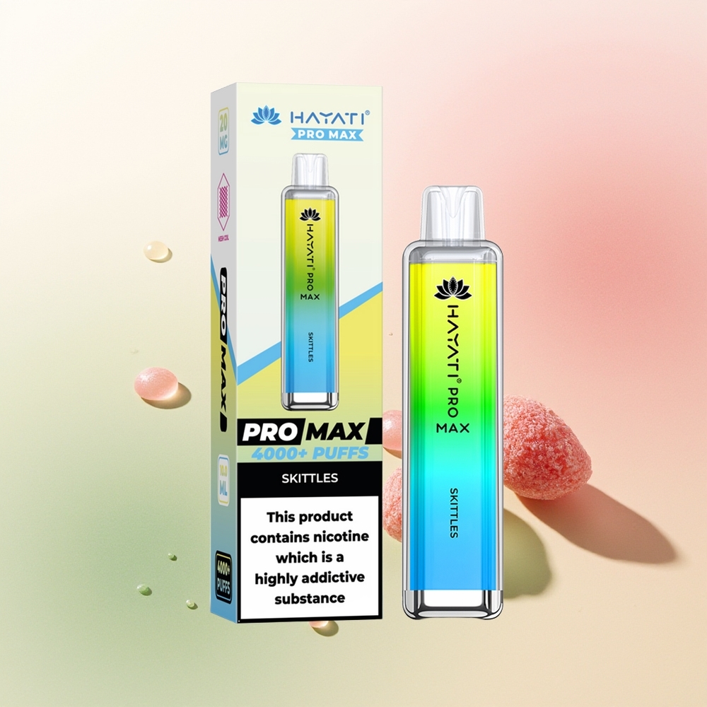 Hayati Pro Max 4000 Puffs Skittles Pro Dual Mesh 2ml LED