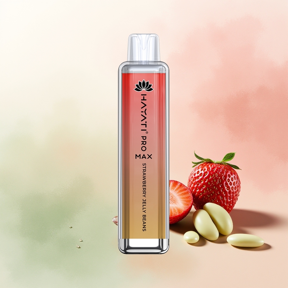 Hayati Pro Max 4000 Puffs Strawberry Jelly Beans Dual Mesh Rechargeable Disposable Vape