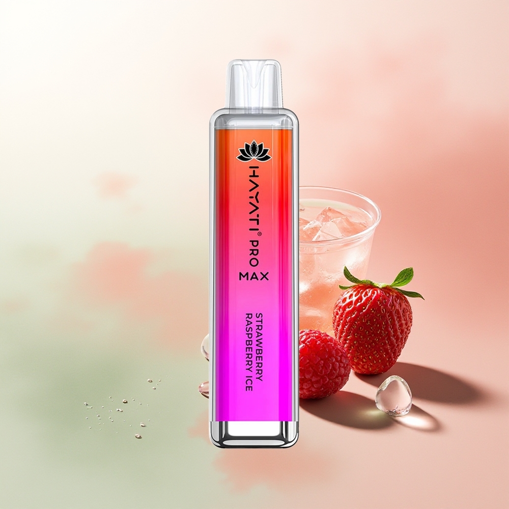 Hayati Pro Max 4000 Puffs Strawberry Raspberry Ice Dual Mesh Rechargeable