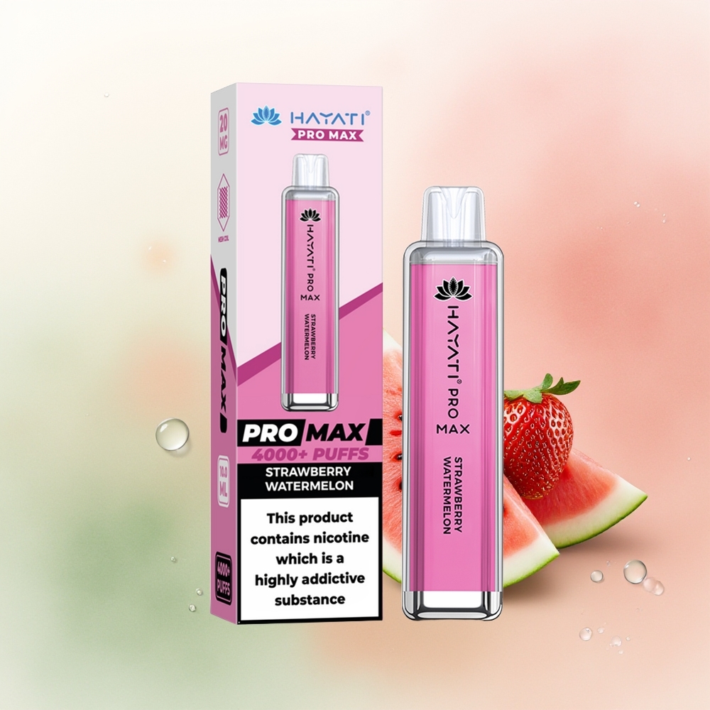 Hayati Pro Max 4000 Puffs Strawberry Watermelon Dual Mesh Rechargeable