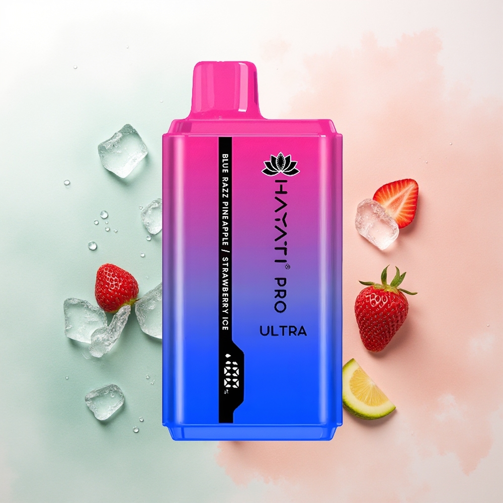 Hayati Pro Ultra 15000 Puffs Blue Razz Pineapple Strawberry Ice with 850mAh & 12ml