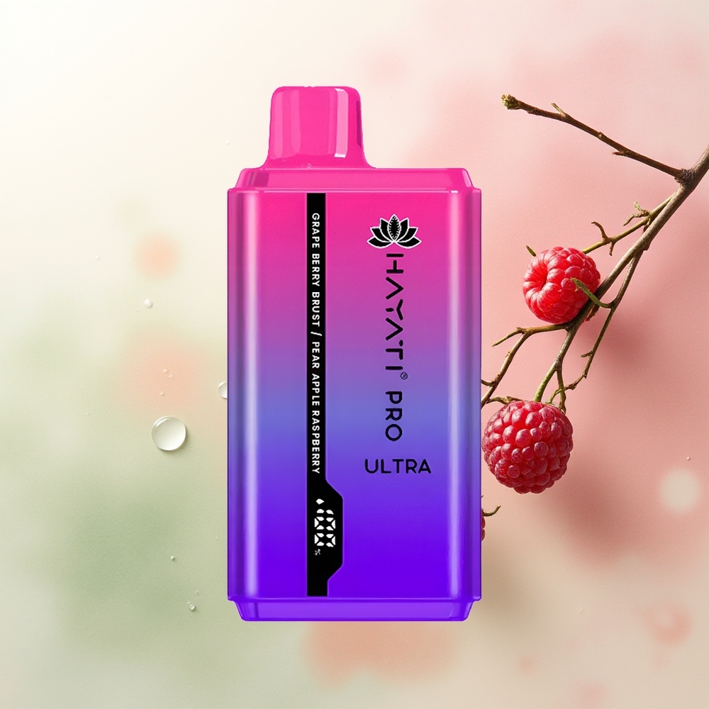 Hayati Pro Ultra 15000 Puffs Grape Berry Burst Pear Apple Raspberry 850mAh 12ml