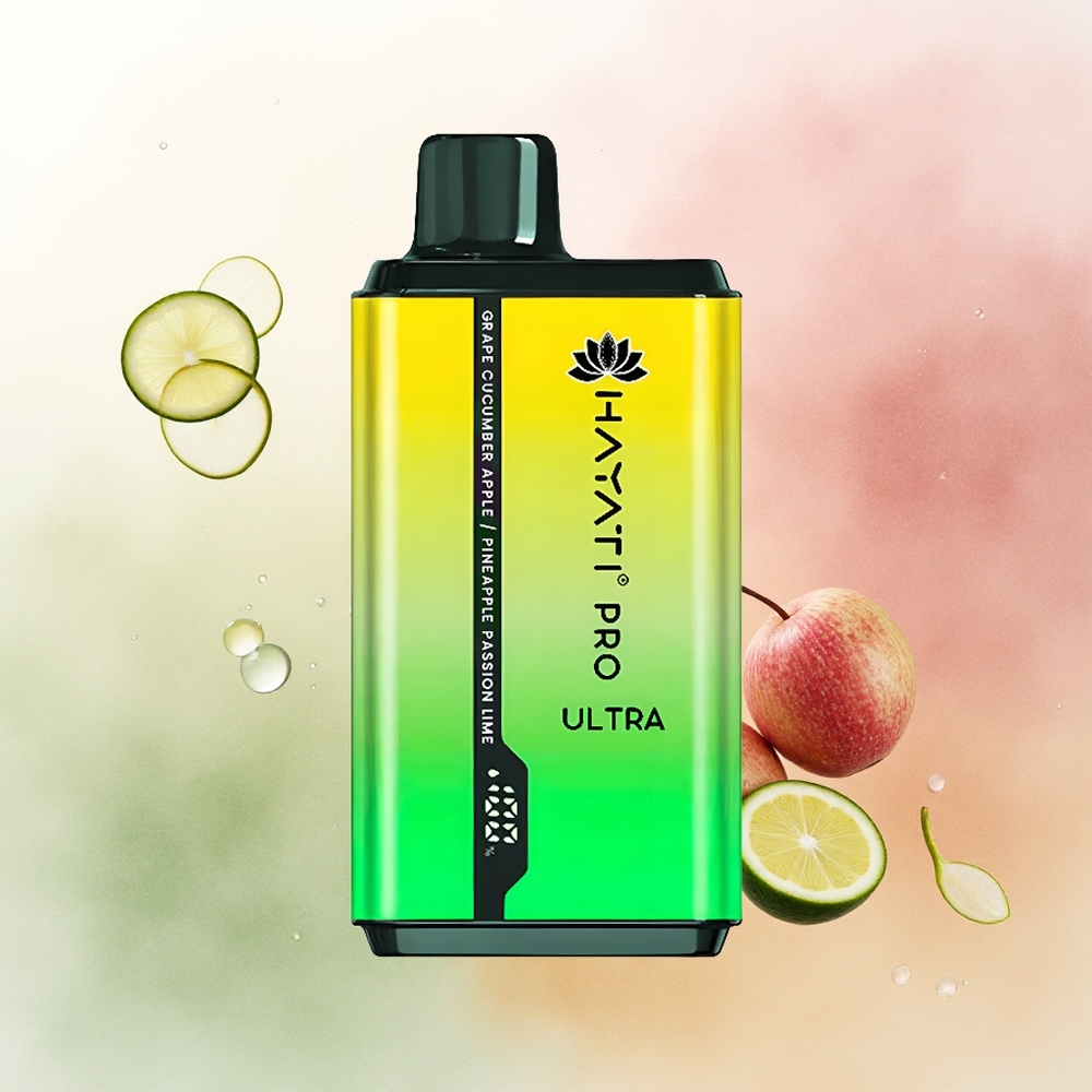 Hayati Pro Ultra 15000 Puffs Grape Cucumber Apple Pineapple Passion Lim 850mAh 12ml