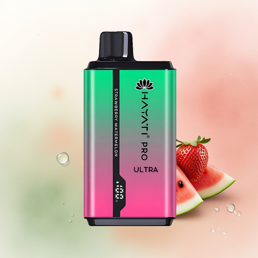 Hayati Pro Ultra 15000 Puffs Strawberry Watermelon Dual 12ml 2%
