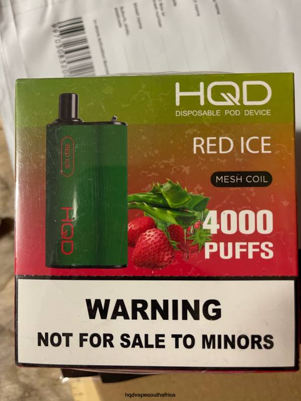 HQD BOX 4000 PUFFS RLLZ106 Red Ice - HQD Vape South Africa