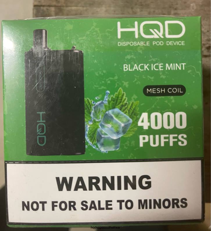 HQD BOX 4000 PUFFS RLLZ108 Black Ice Mint - HQD Tech ZA