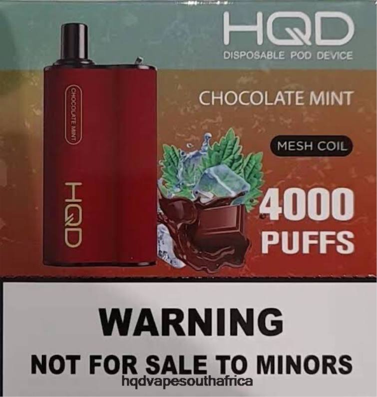 HQD BOX 4000 PUFFS RLLZ111 Chocolate Mint - HQD Vape Price