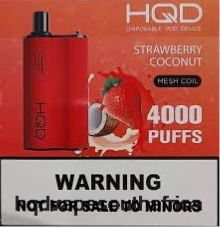 HQD BOX 4000 PUFFS RLLZ112 Strawberry Coconut - HQD Flavors