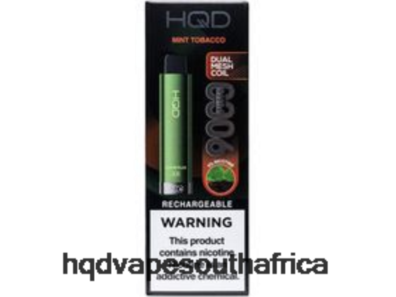 HQD CUVIE PLUS 2.0 DISPOSABLE RLLZ221 Mint Tobacco - HQD Vape Price