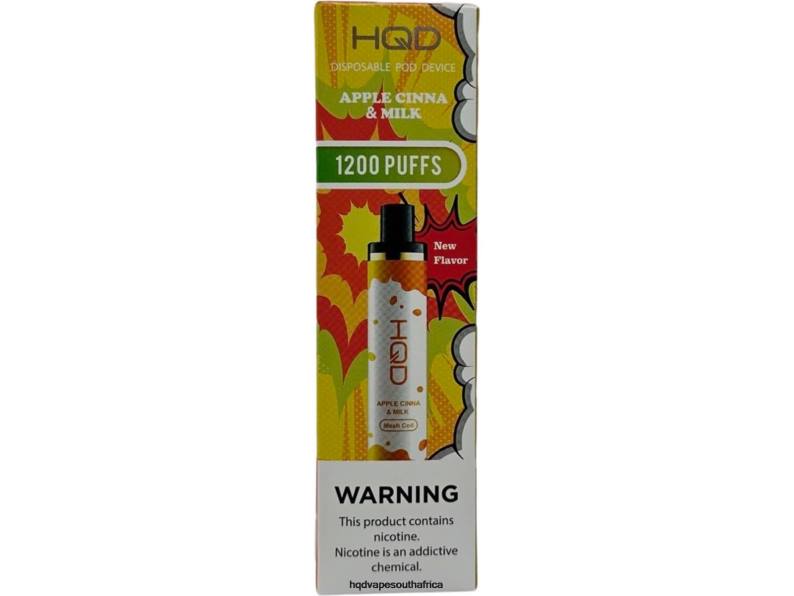 HQD CUVIE PLUS DISPOSABLE RLLZ126 Apple Cinna And Milk - HQD Vape South Africa