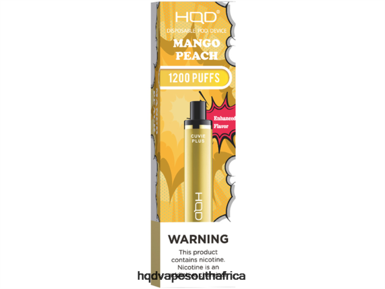 HQD CUVIE PLUS DISPOSABLE VAPE RLLZ217 Mango Peach - HQD Vape Cape Town