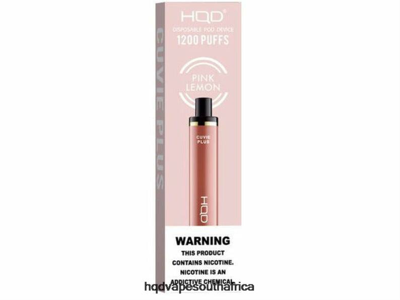 HQD CUVIE PLUS DISPOSABLE VAPE RLLZ237 Pink Lemon - HQD Vape Cape Town