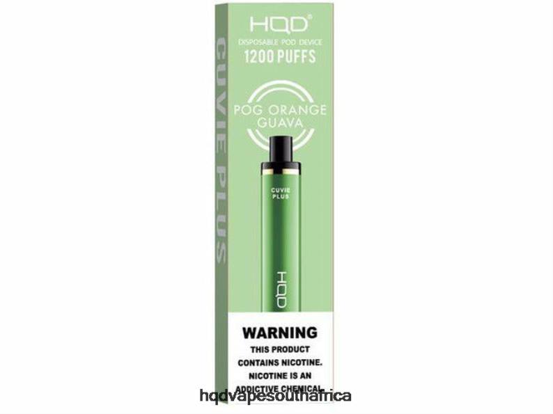 HQD CUVIE PLUS DISPOSABLE VAPE RLLZ238 Pog Orange Guava - HQD Tech ZA