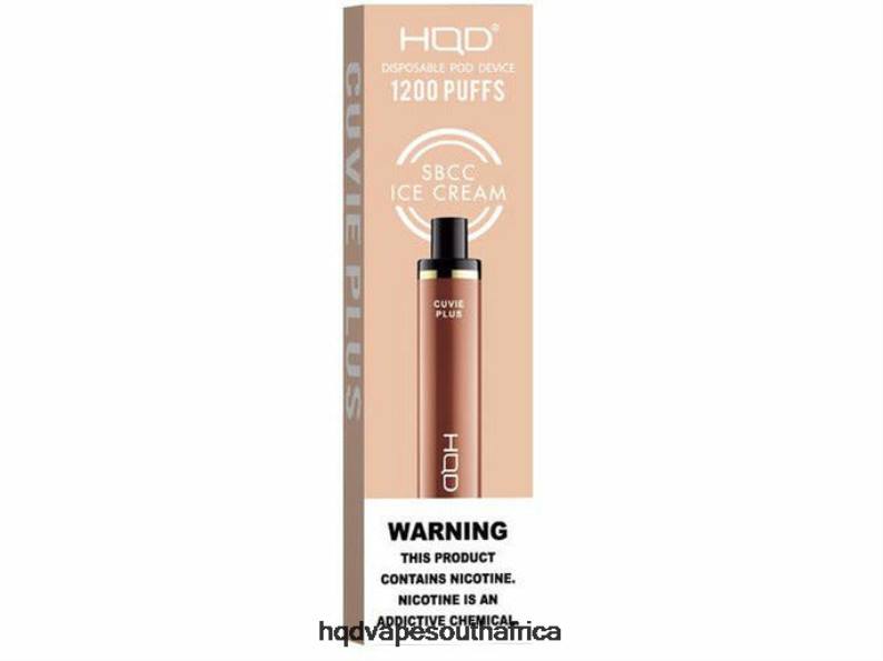 HQD CUVIE PLUS DISPOSABLE VAPE RLLZ248 Sbcc Ice Cream - HQD Tech ZA