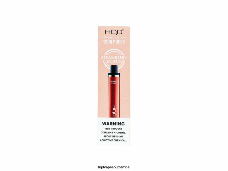 HQD CUVIE PLUS DISPOSABLE VAPE RLLZ257 Strawberry Lemonade - HQD Vape Cape Town