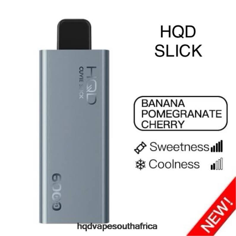 HQD CUVIE SLICK 6000 PUFFS RLLZ22 Slick Banana Pomegranate Cherry - HQD Flavors